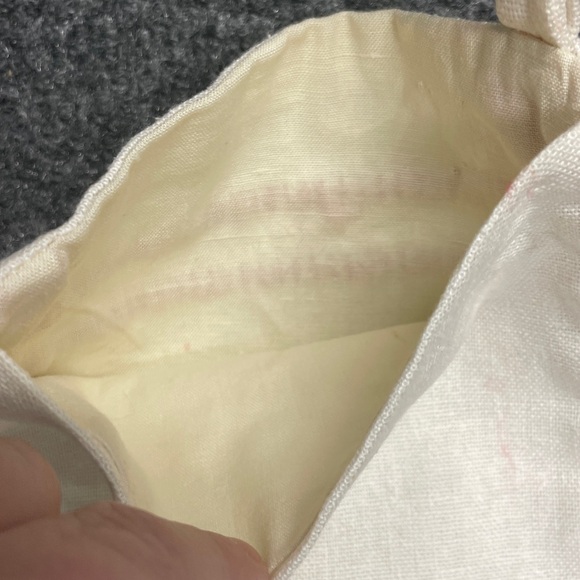 Vintage Hand made crafted cross stitch folk art Santa Christmas Stocking rustic - Picture 4 of 4